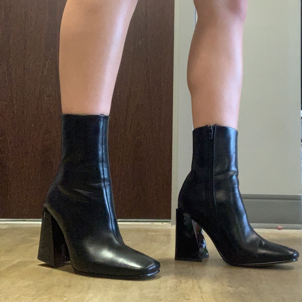 Black Nasty Gal Boots